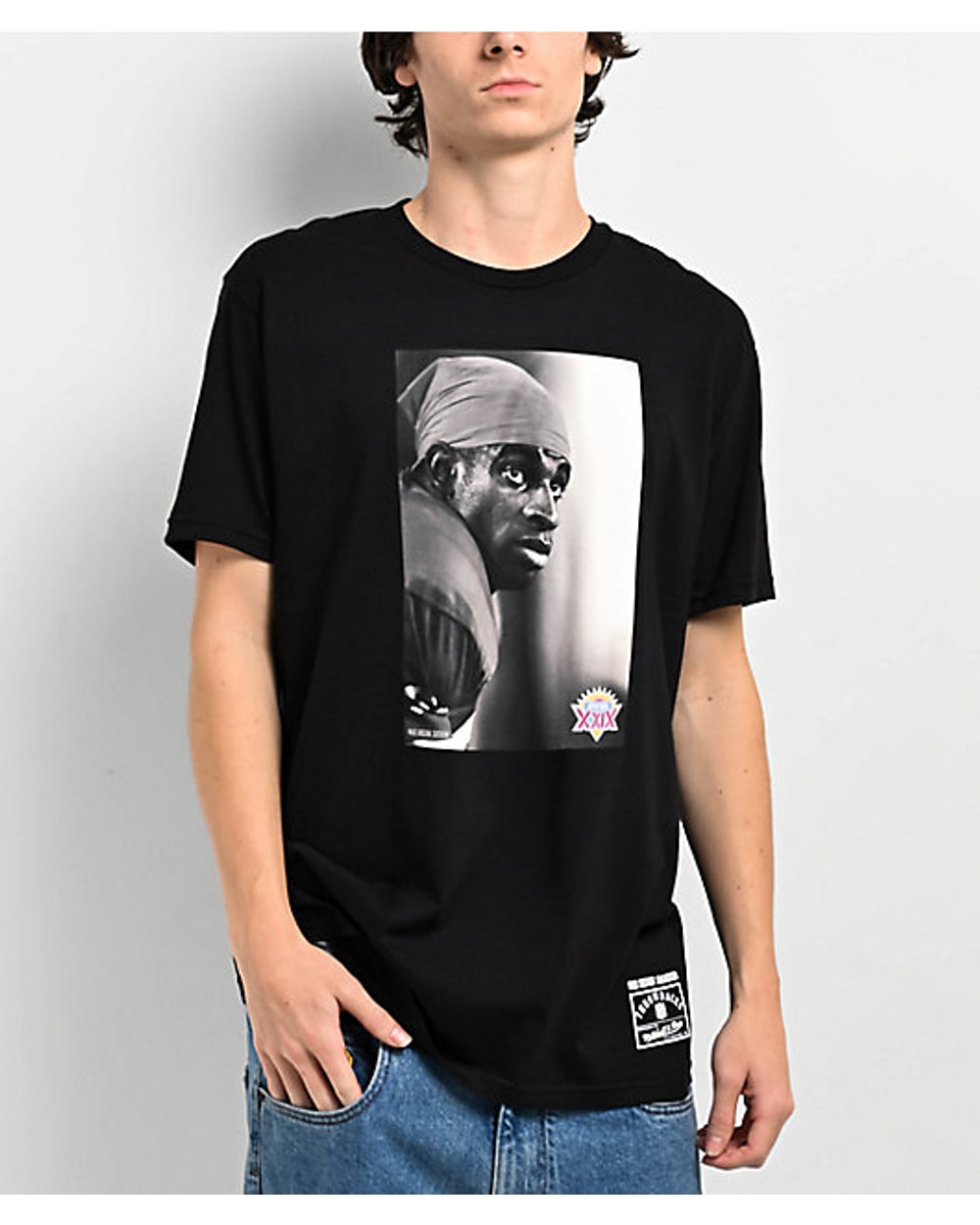 Mitchell & Ness San Francisco 49ers Deion Sanders Player T-Shirt - Black
