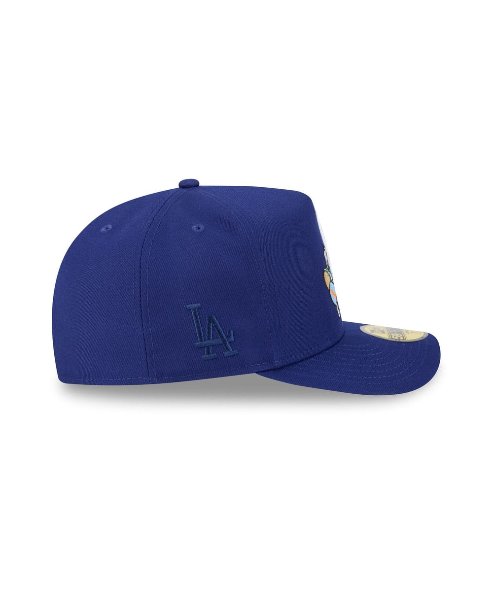 New Era Los Angeles Dodgers MLB 2026 Cartoon A-Frame 59FIFTY junior fitted hat, right side view