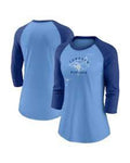 Fanatics MLB Nike Next Up Tri-Blend Raglan 3/4 Sleeve T-Shirt Women's