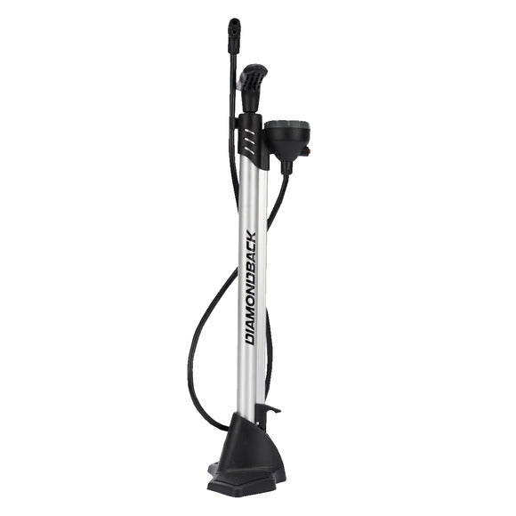 Diamondback Floor Pump with Pressure Gauge