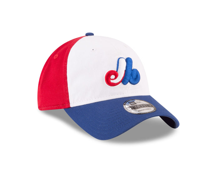 Montreal Expos Tricolor 9TWENTY Cooperstown Adjustable Hat