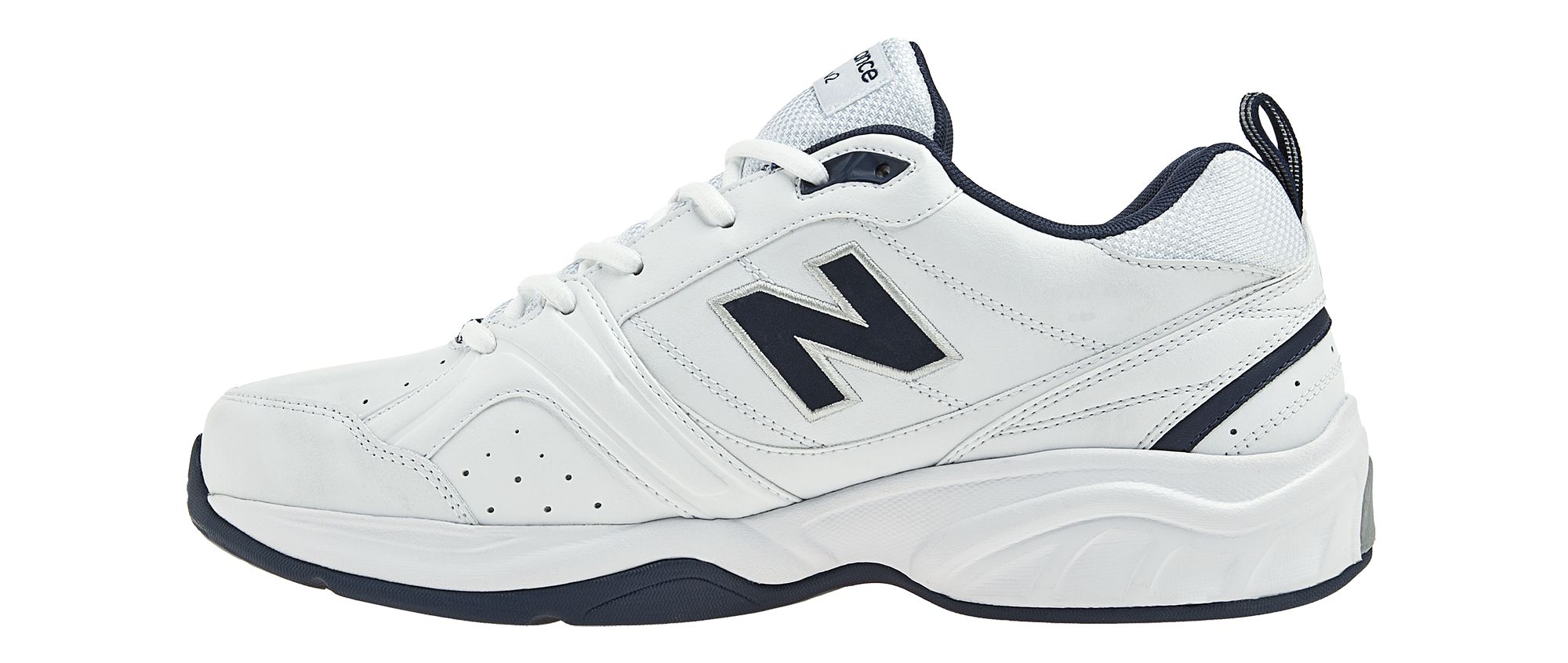 New Balance Men's 623 v2 White/Navy medial