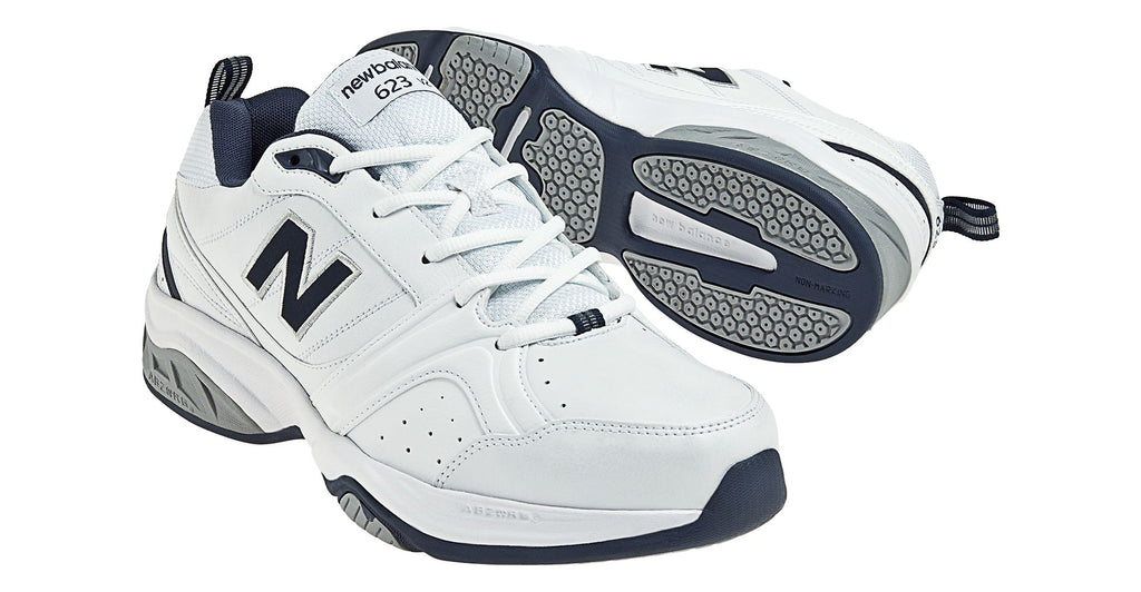 New Balance Men's 623 v2 White/Navy outsole