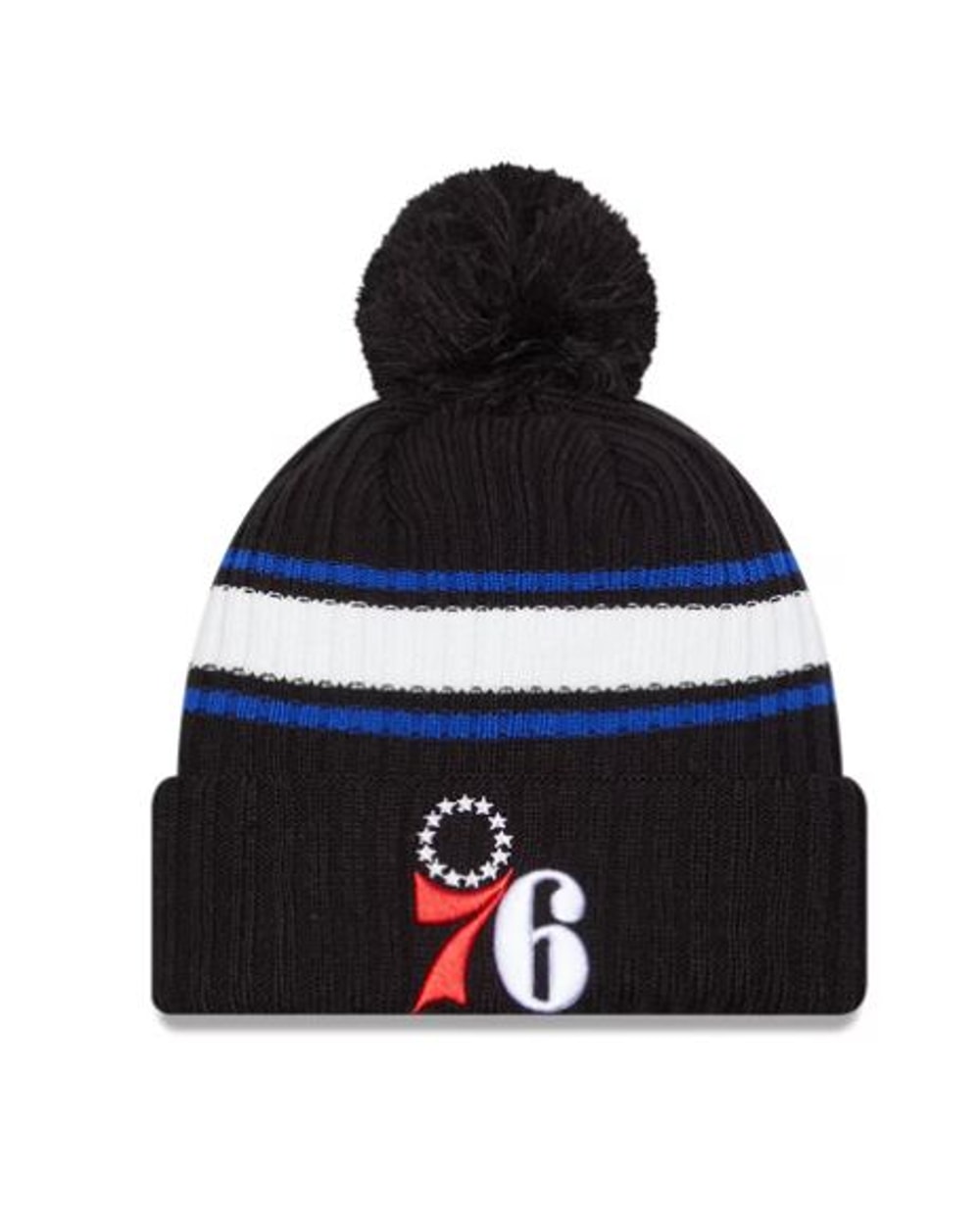 NBA Knitfold E3 Stripe Cuffed Pom Knit Toque