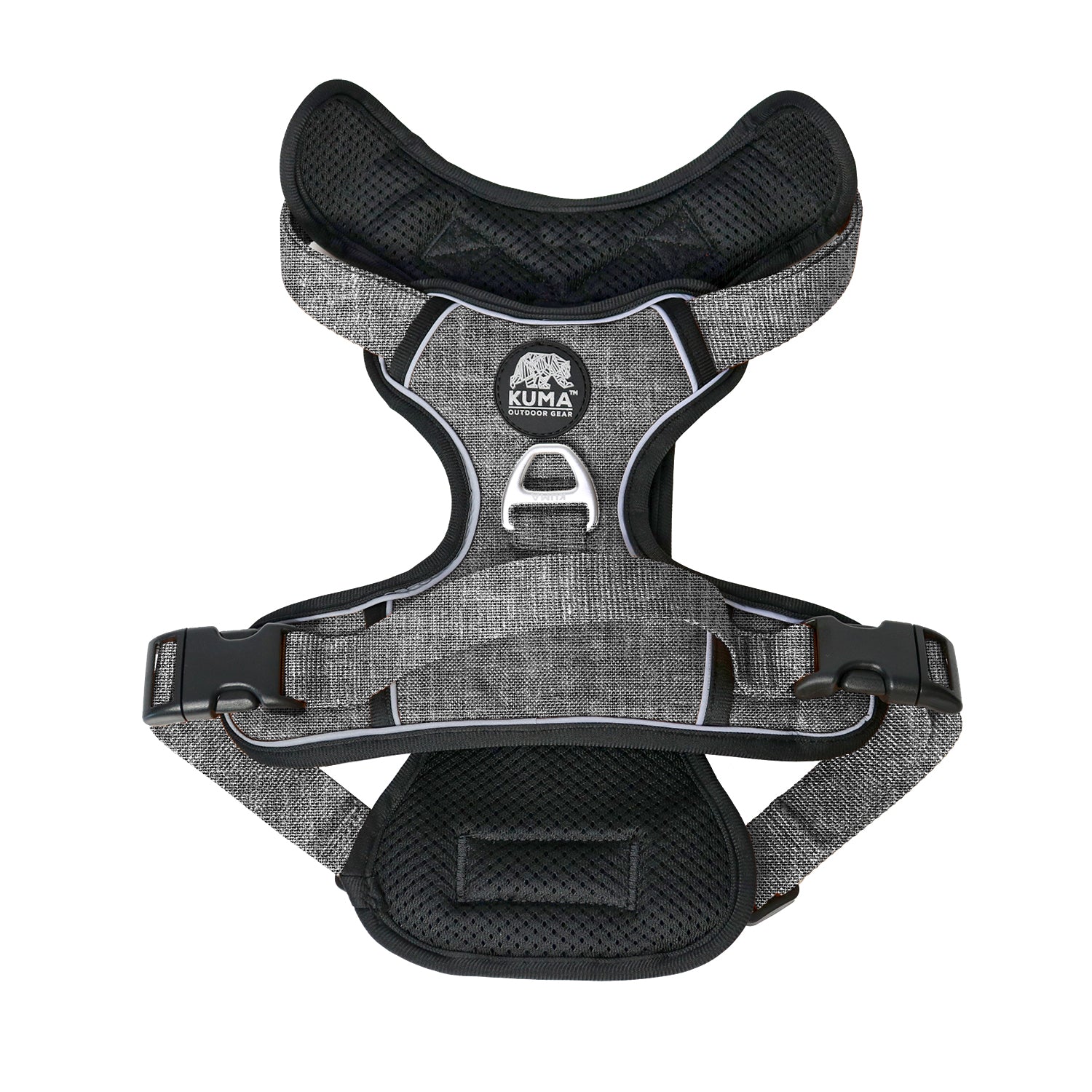 Kuma Lazy Bear Dog Harness - HEATHER GREY