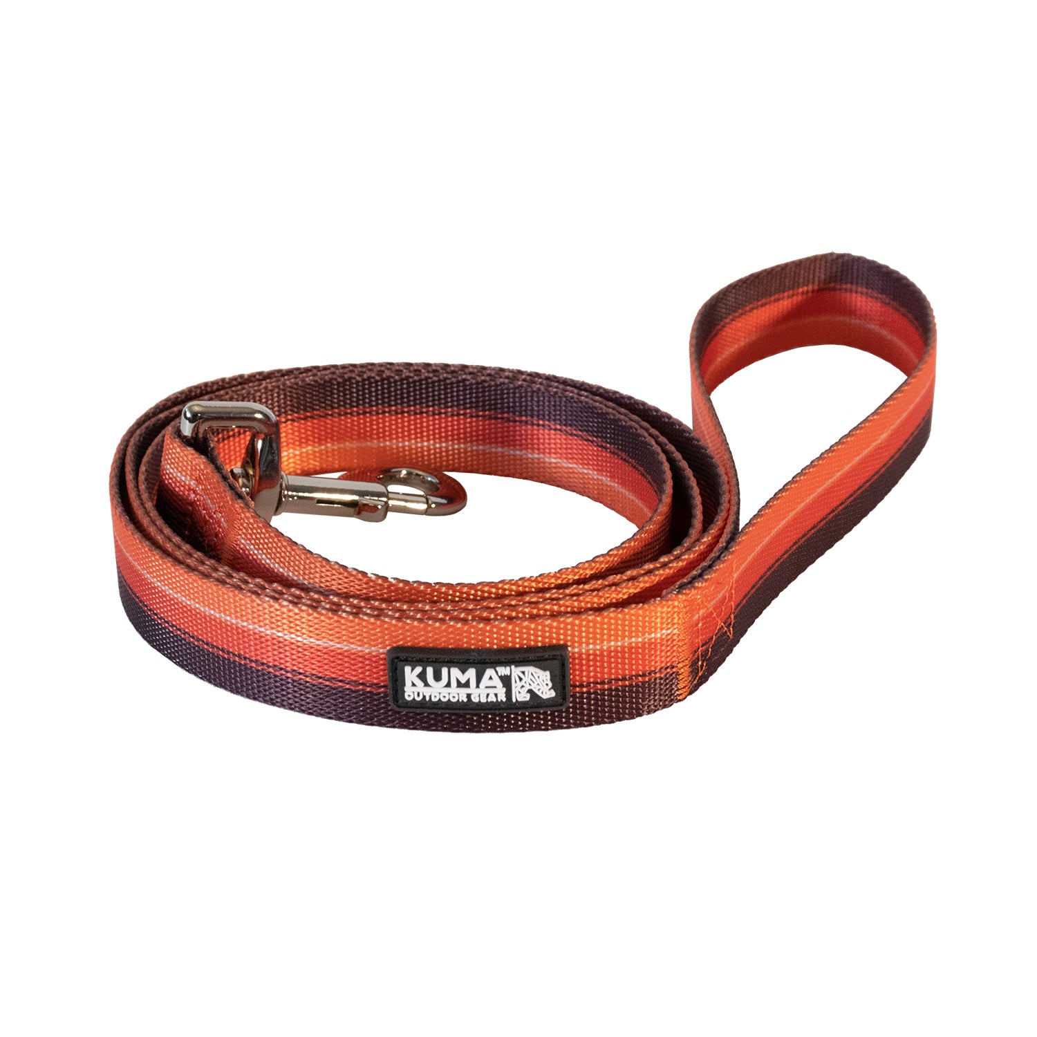 Kuma Backtrack Dog Leash - ORANGE/BROWN