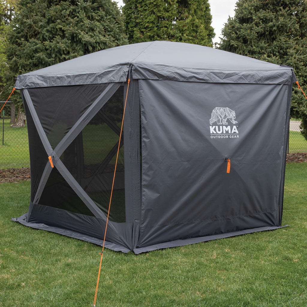 Kuma Bear Den Gazebo Privacy Panel in use