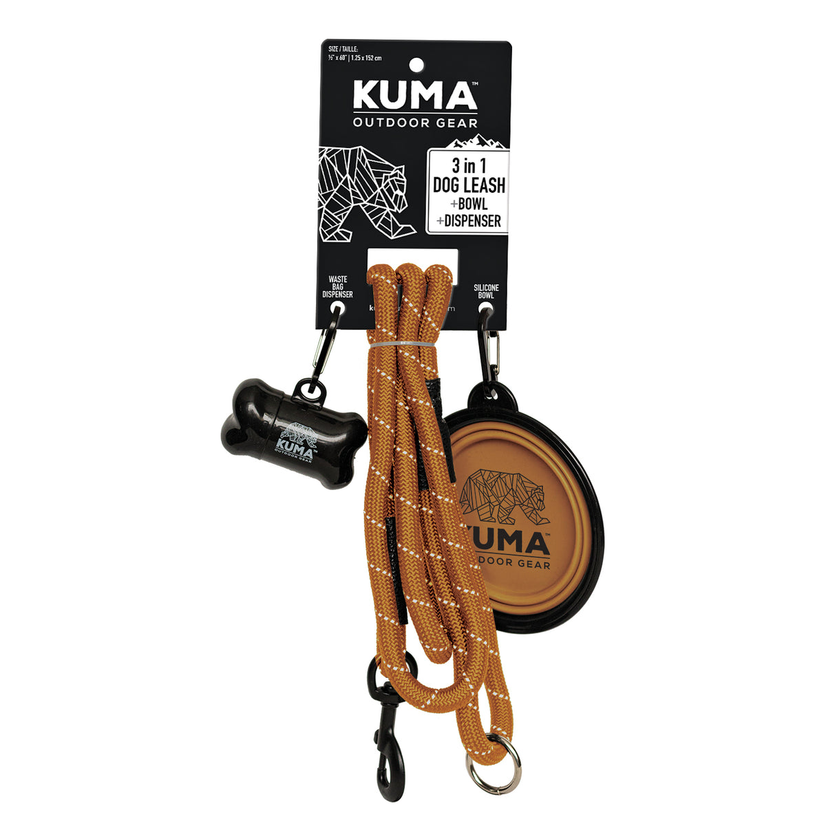 Kuma 3-in-1 Dog Leash - Sierra