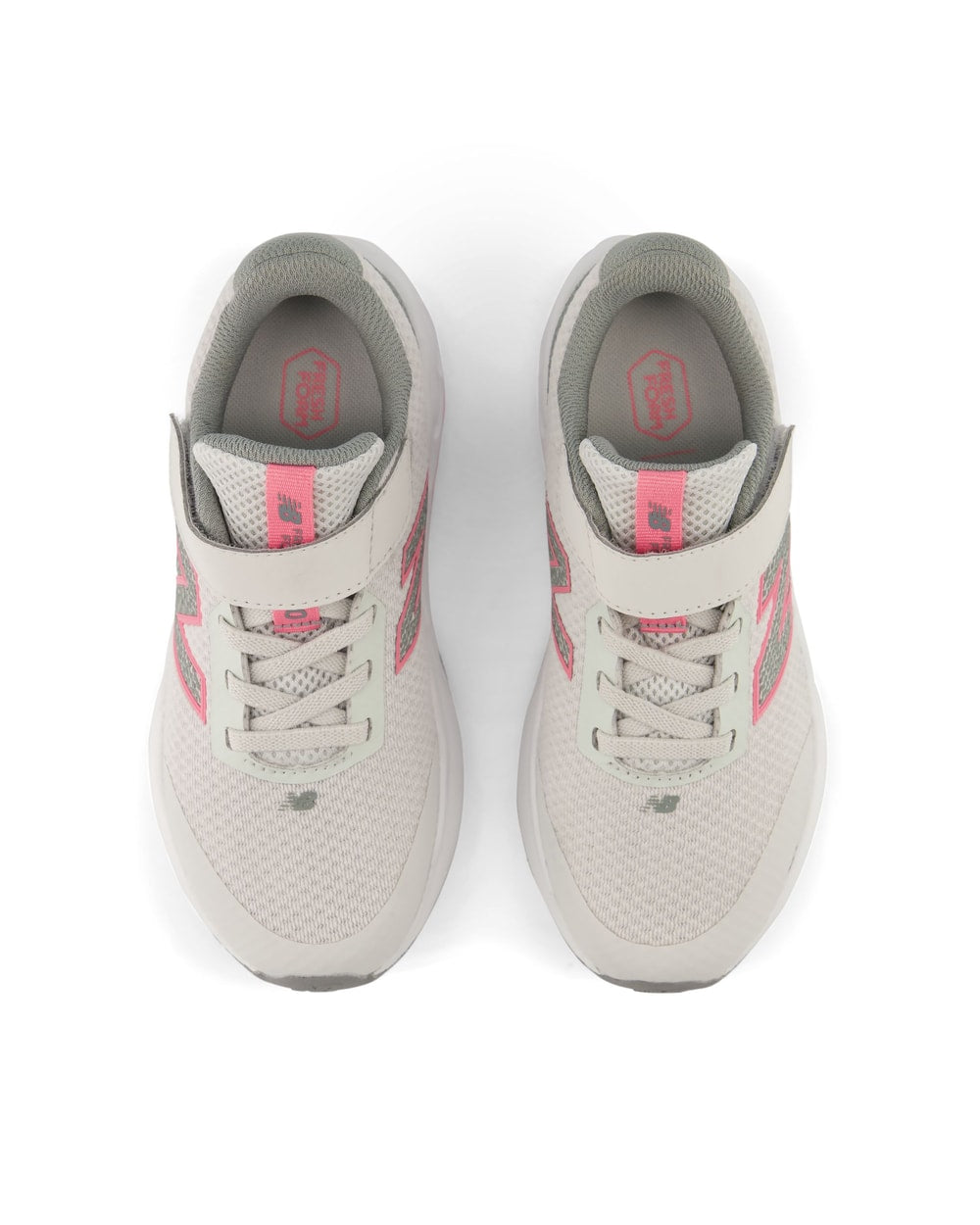 New Balance Kids' 520 Hook & Loop Grey/Pink top