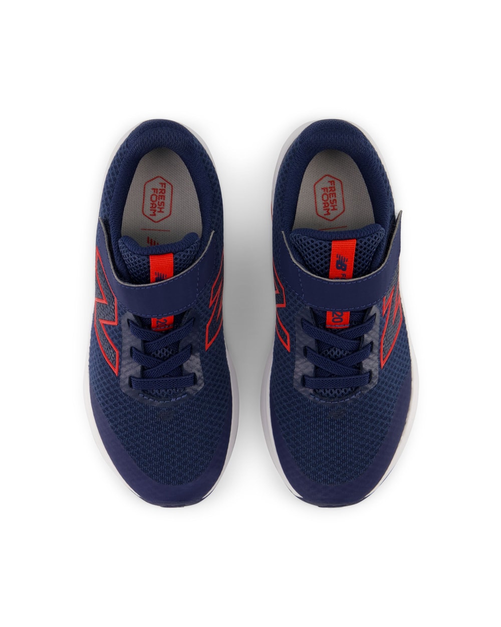 New Balance Kids' 520 Hook & Loop Navy/Red top