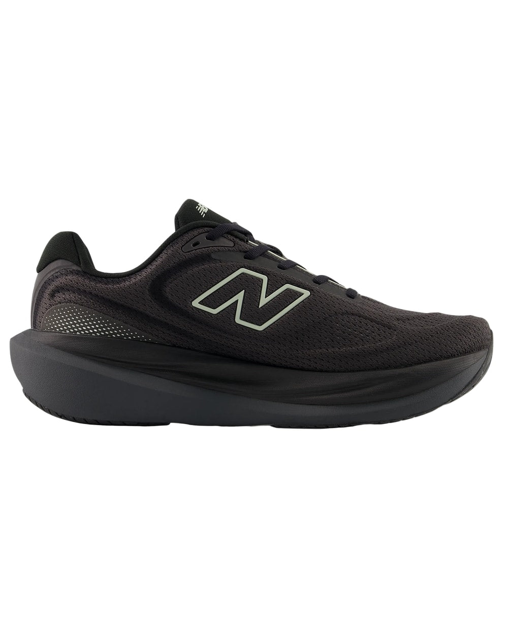 New Balance Men's 1080v15 Running Shoe in Black/Faded Black/Olivine