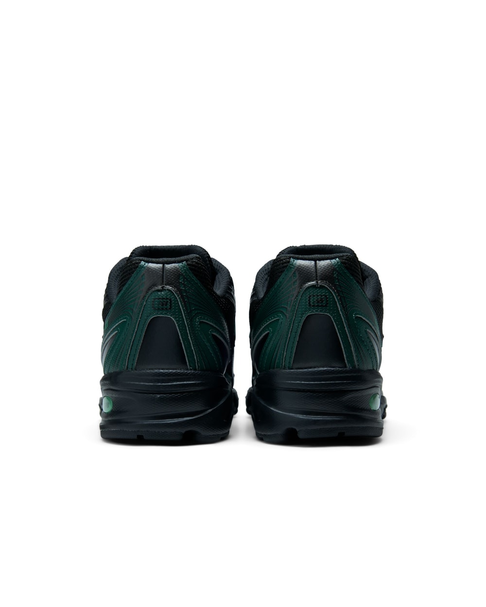 New Balance Men's 740 Running Shoes - Black/Nordic Green, heel view
