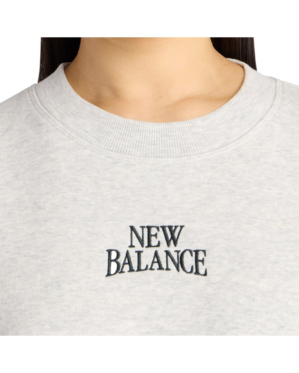 New Balance Women's Linear Heritage Fleece Crew Neck