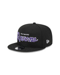 New Era Baltimore Ravens Main Script 9FIFTY Snapback Hat