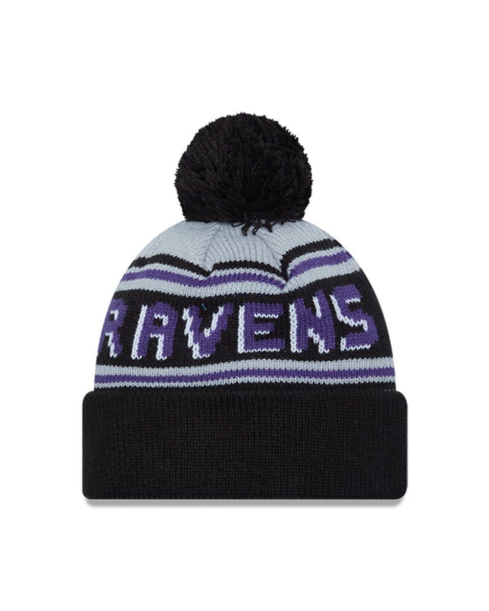 New Era Baltimore Ravens Cuffed Knit Hat with Pom
