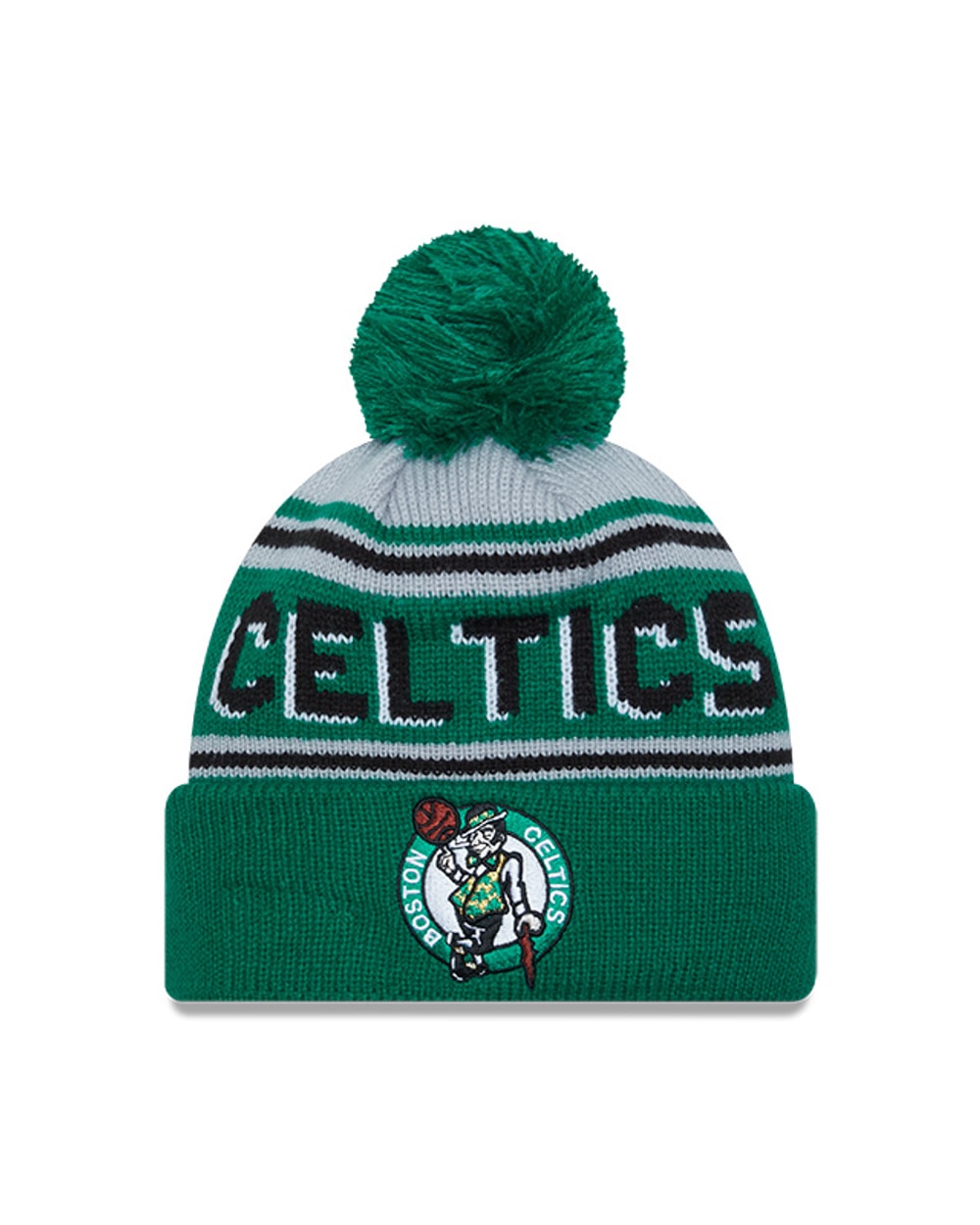 New Era Boston Celtics Cuffed Knit Hat with Pom