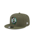 New Era Boston Celtics Olive 9FIFTY Snapback Hat