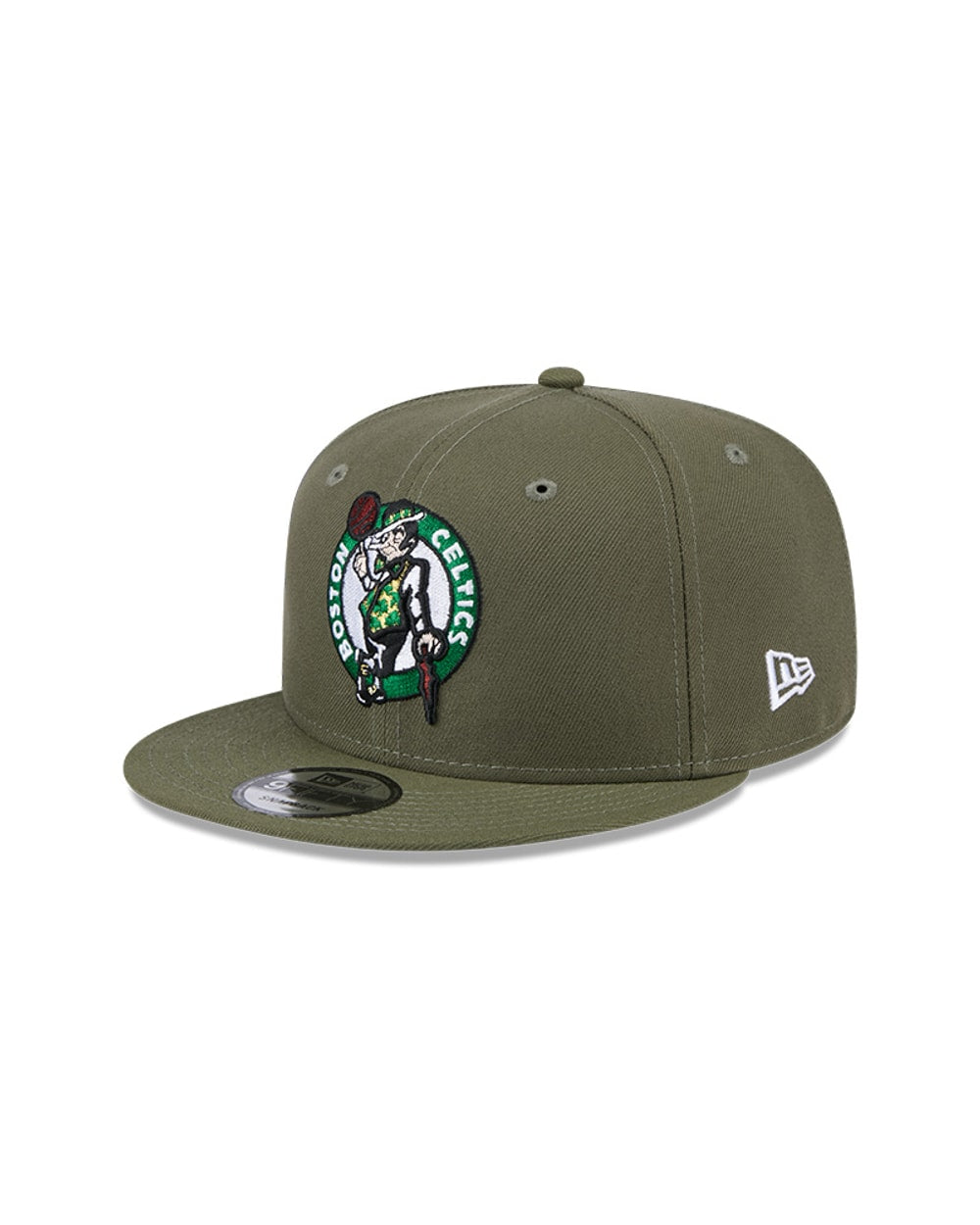 New Era Boston Celtics Olive 9FIFTY Snapback Hat
