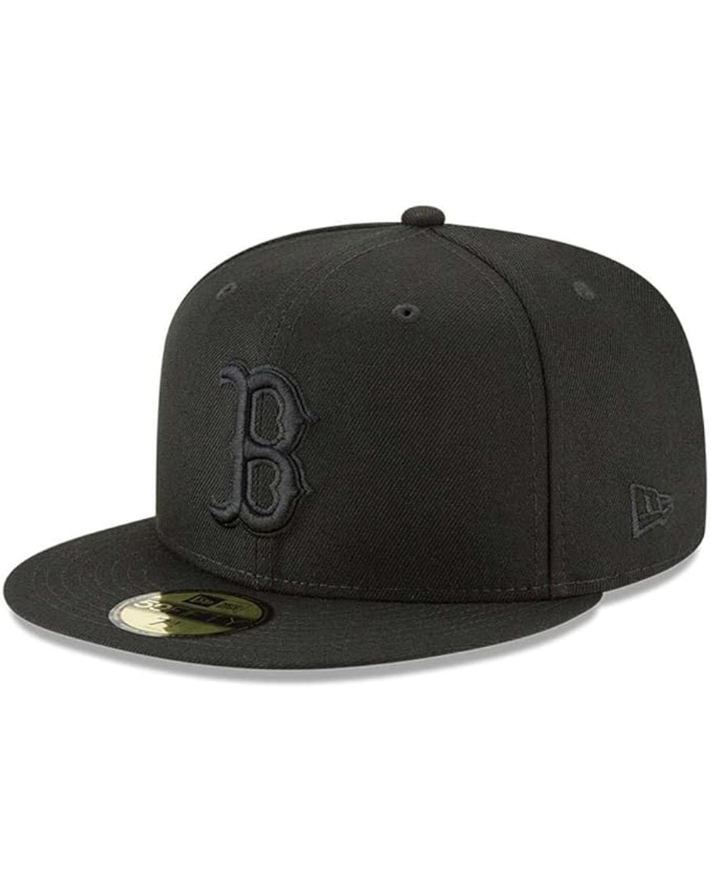 New Era Boston Red Sox Authentic Collection Black On Black 59FIFTY Fitted Hat