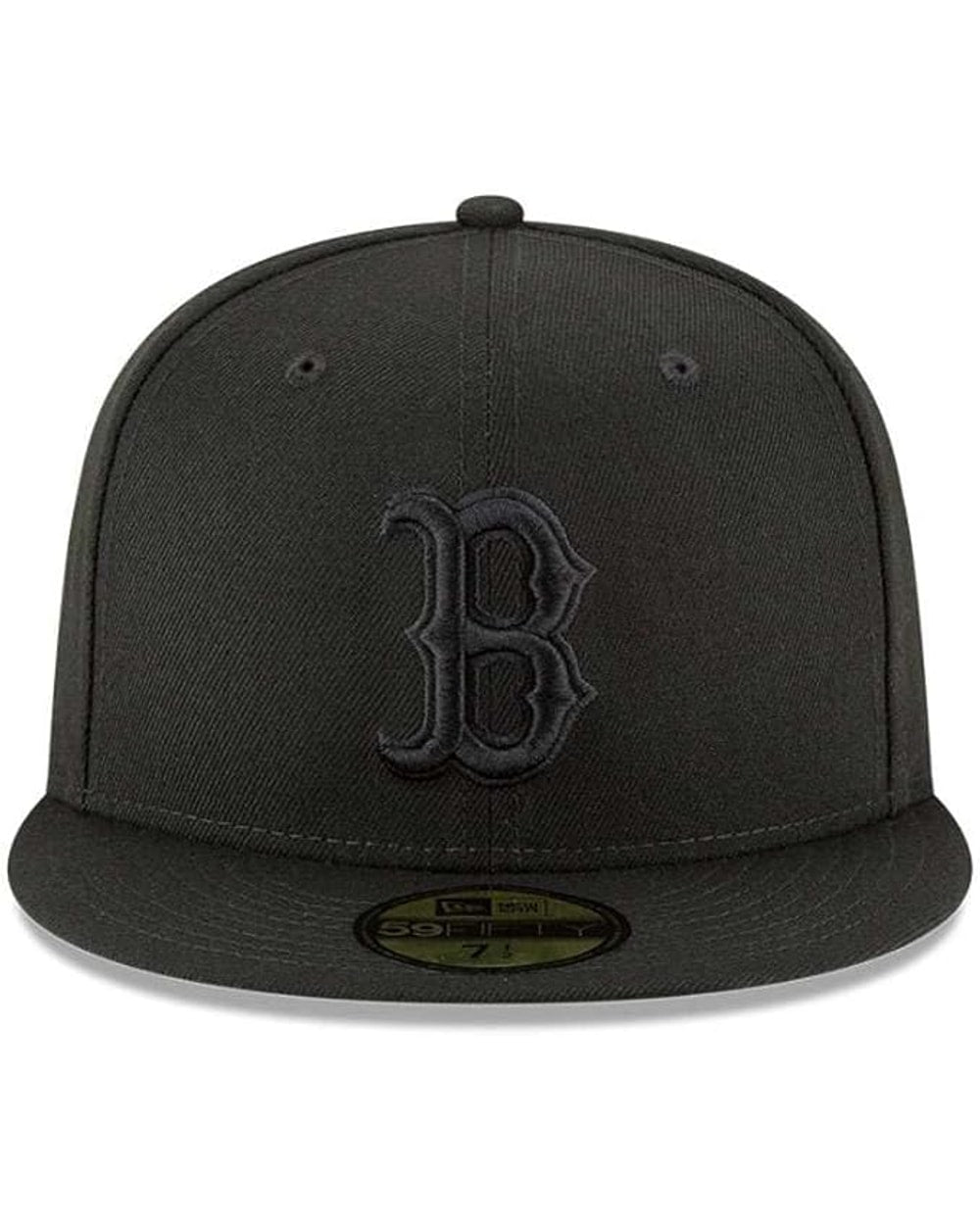 New Era Boston Red Sox Authentic Collection Black On Black 59FIFTY Fitted Hat