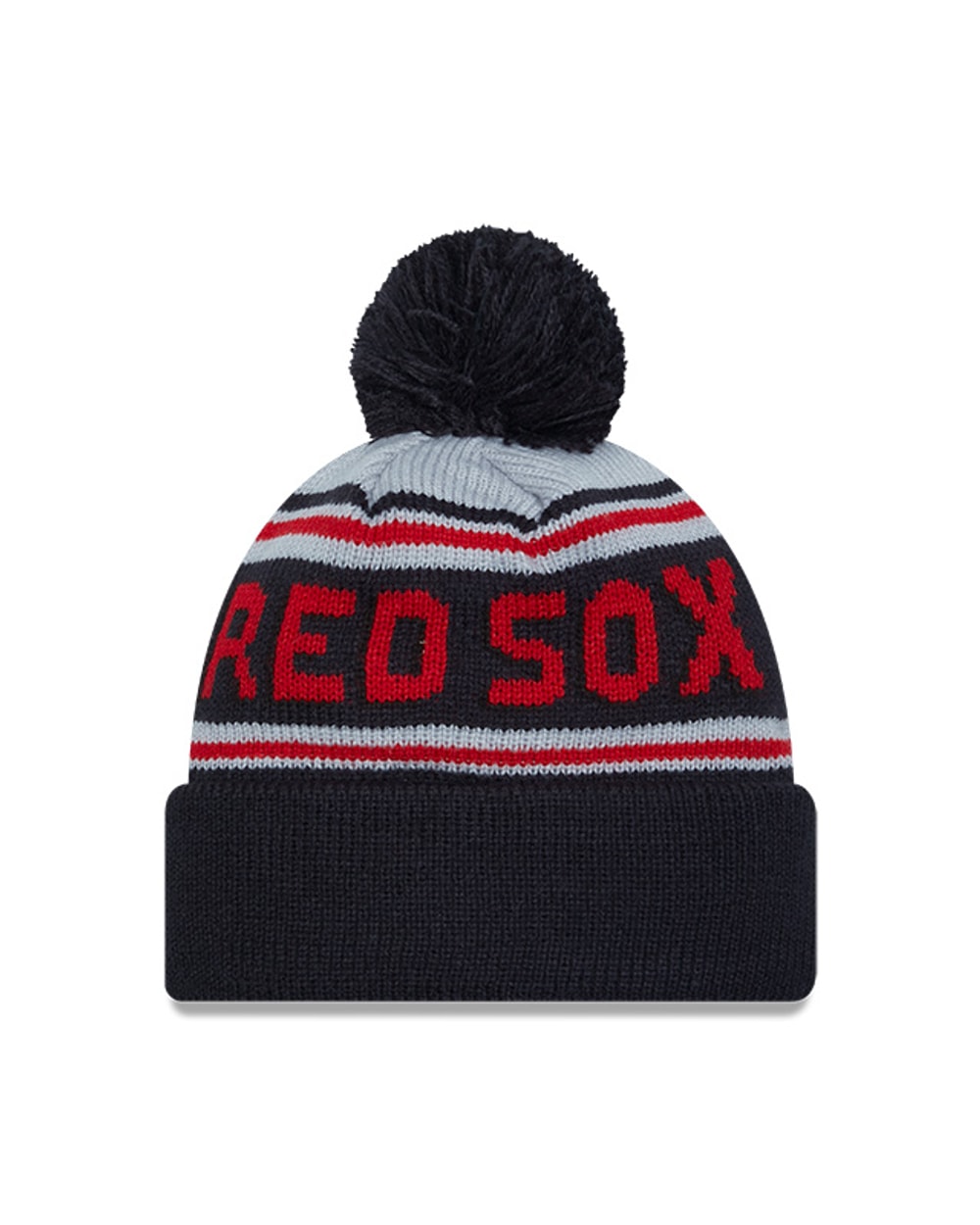 New Era Boston Red Sox Cuffed Knit Hat with Pom