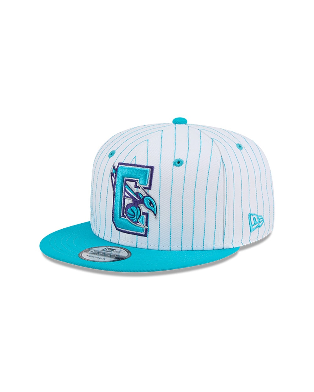 New Era Charlotte Hornets Deceptor Pinstripe 9FIFTY Snapback Hat