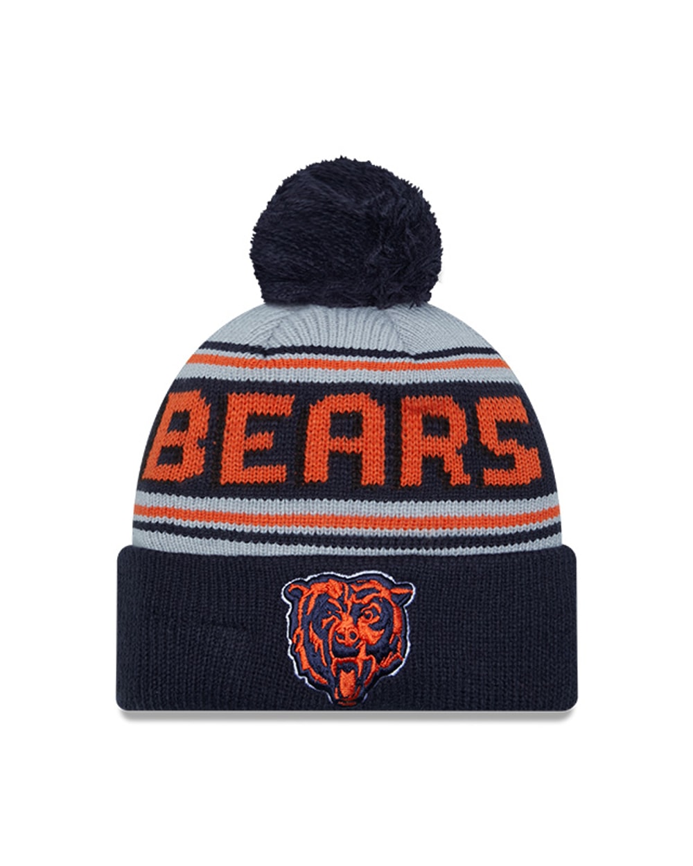 New Era Chicago Bears Cuffed Knit Hat with Pom