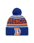 New Era Denver Broncos Cuffed Knit Hat with Pom