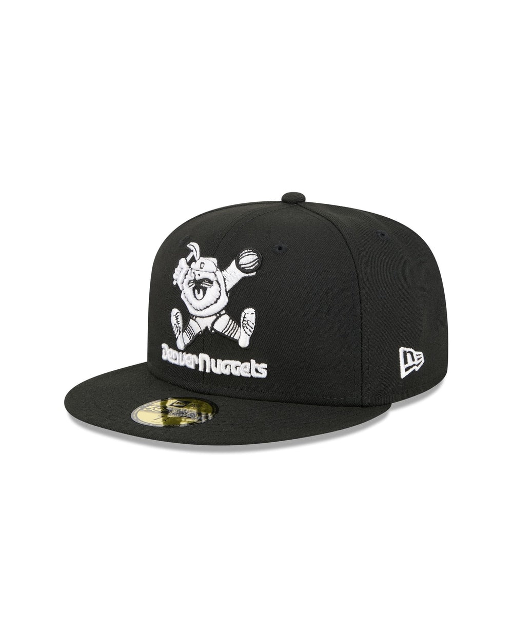 New Era Denver Nuggets Hardwood Classics Black 59FIFTY Fitted Hat
