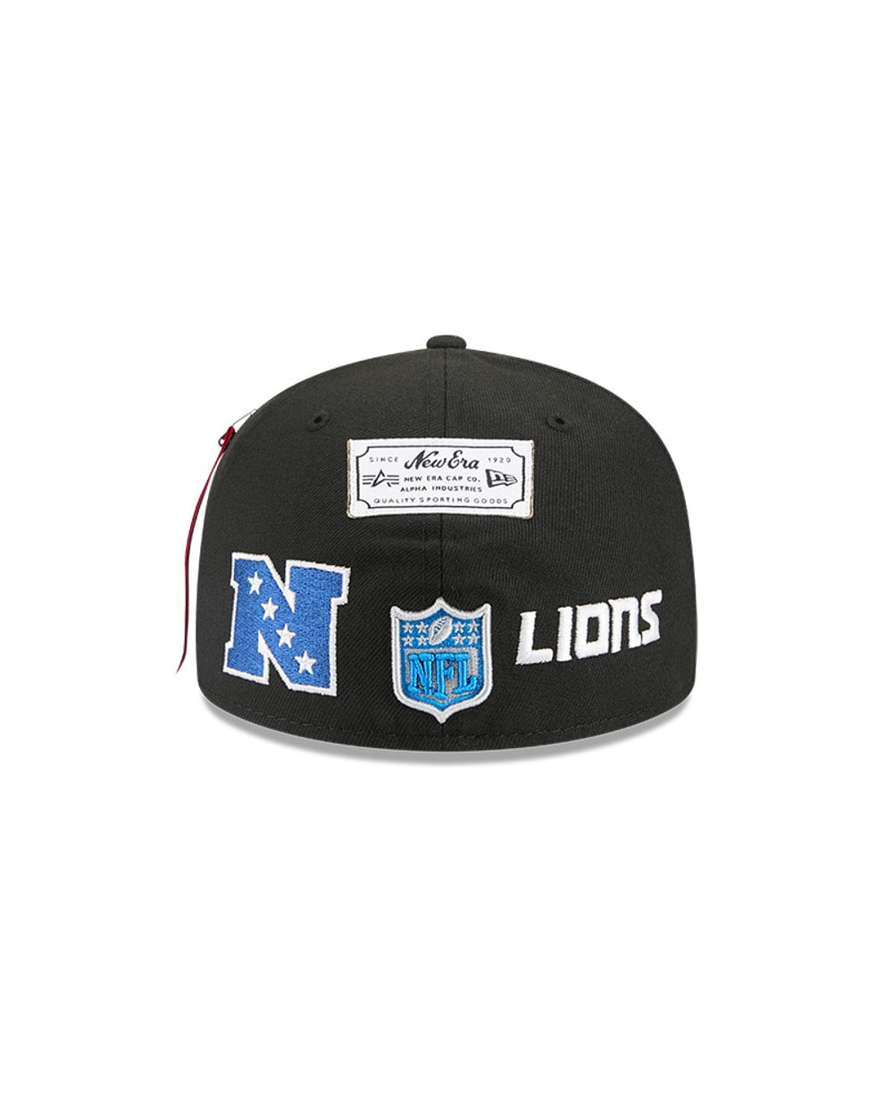 New Era Detroit Lions Alpha Industries Black 59FIFTY Fitted Hat