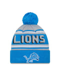 New Era Detroit Lions Cuffed Knit Hat with Pom