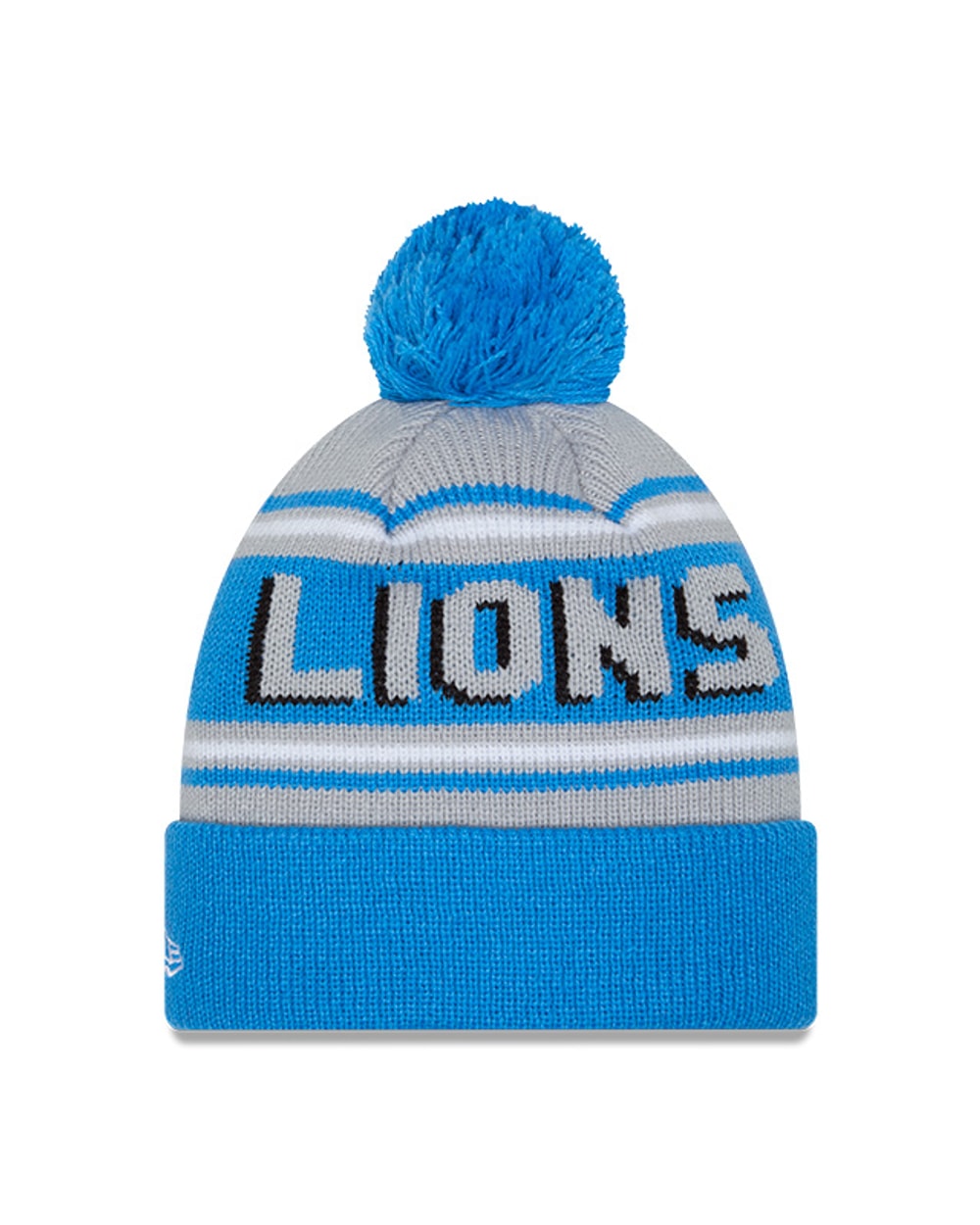 New Era Detroit Lions Cuffed Knit Hat with Pom