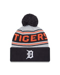 New Era Detroit Tigers Cuffed Knit Hat with Pom