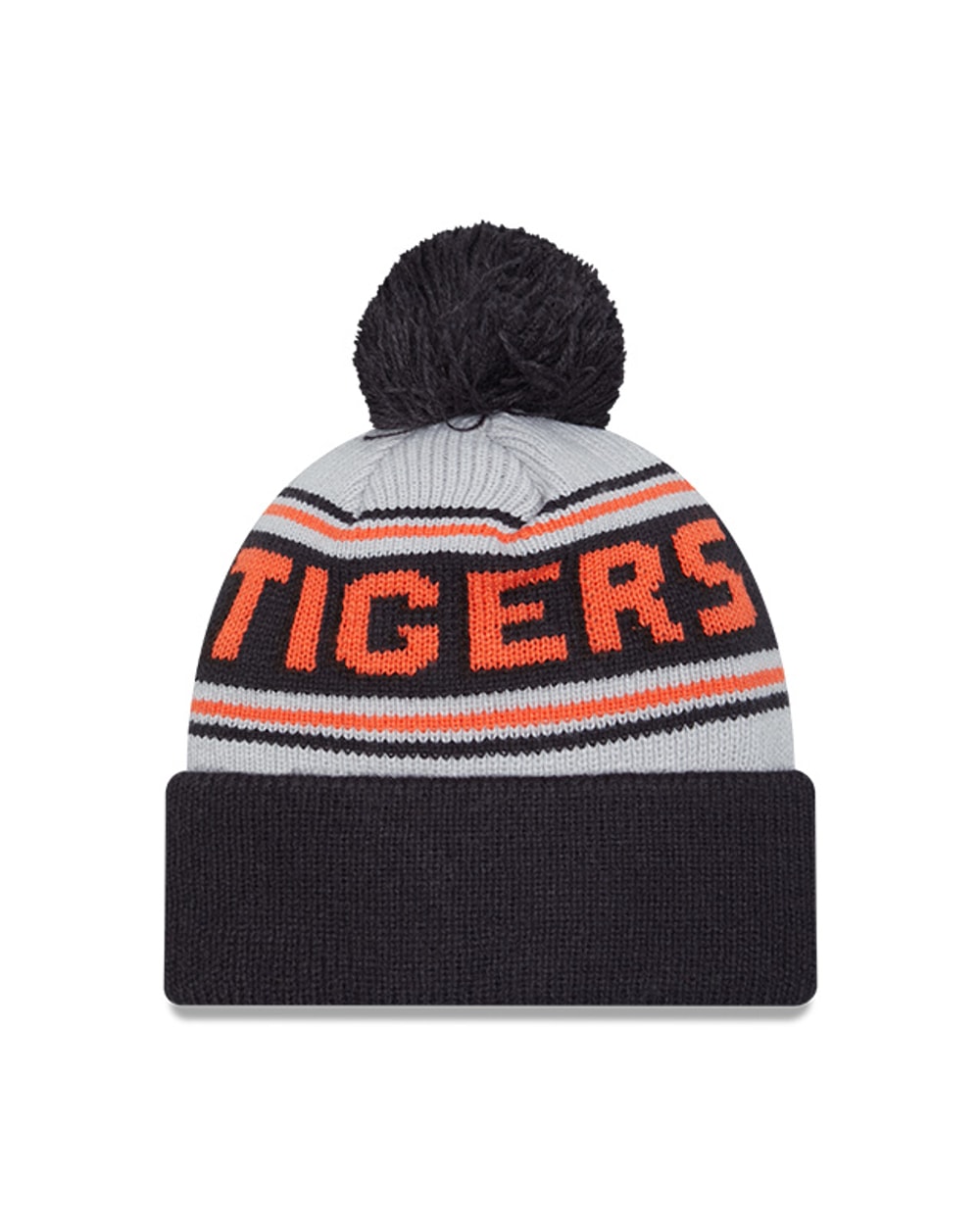 New Era Detroit Tigers Cuffed Knit Hat with Pom