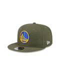 New Era Golden State Warriors Olive 9FIFTY Snapback Hat