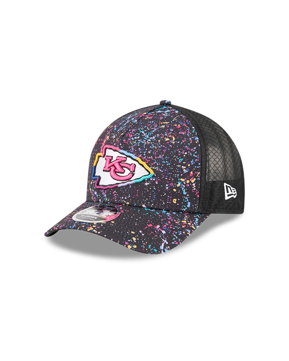 New Era Kansas City Chiefs 2025 Crucial Catch 9FORTY M-Crown A-Frame Trucker Hat
