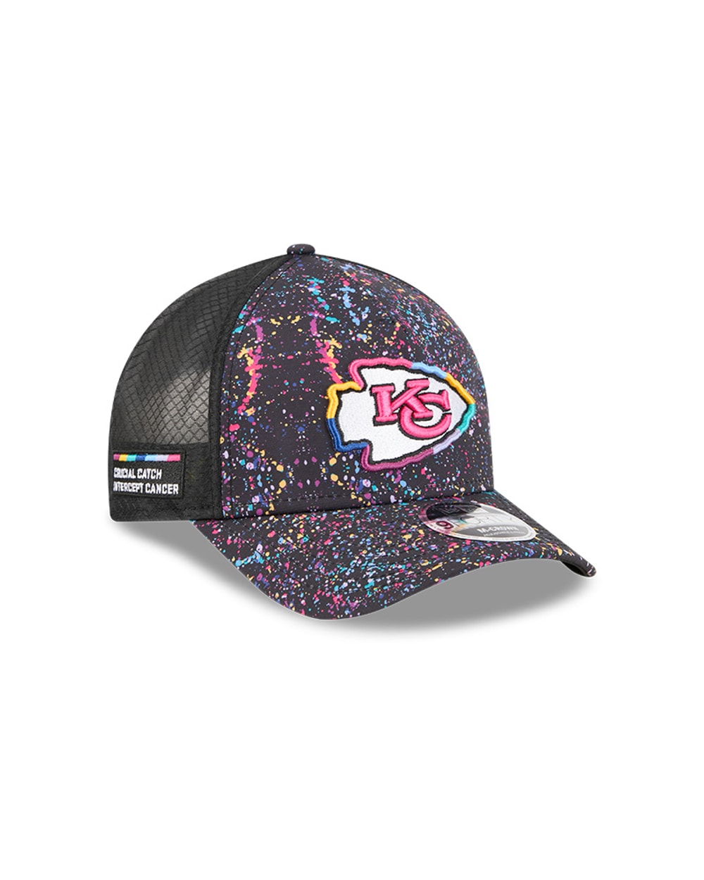 New Era Kansas City Chiefs 2025 Crucial Catch 9FORTY M-Crown A-Frame Trucker Hat