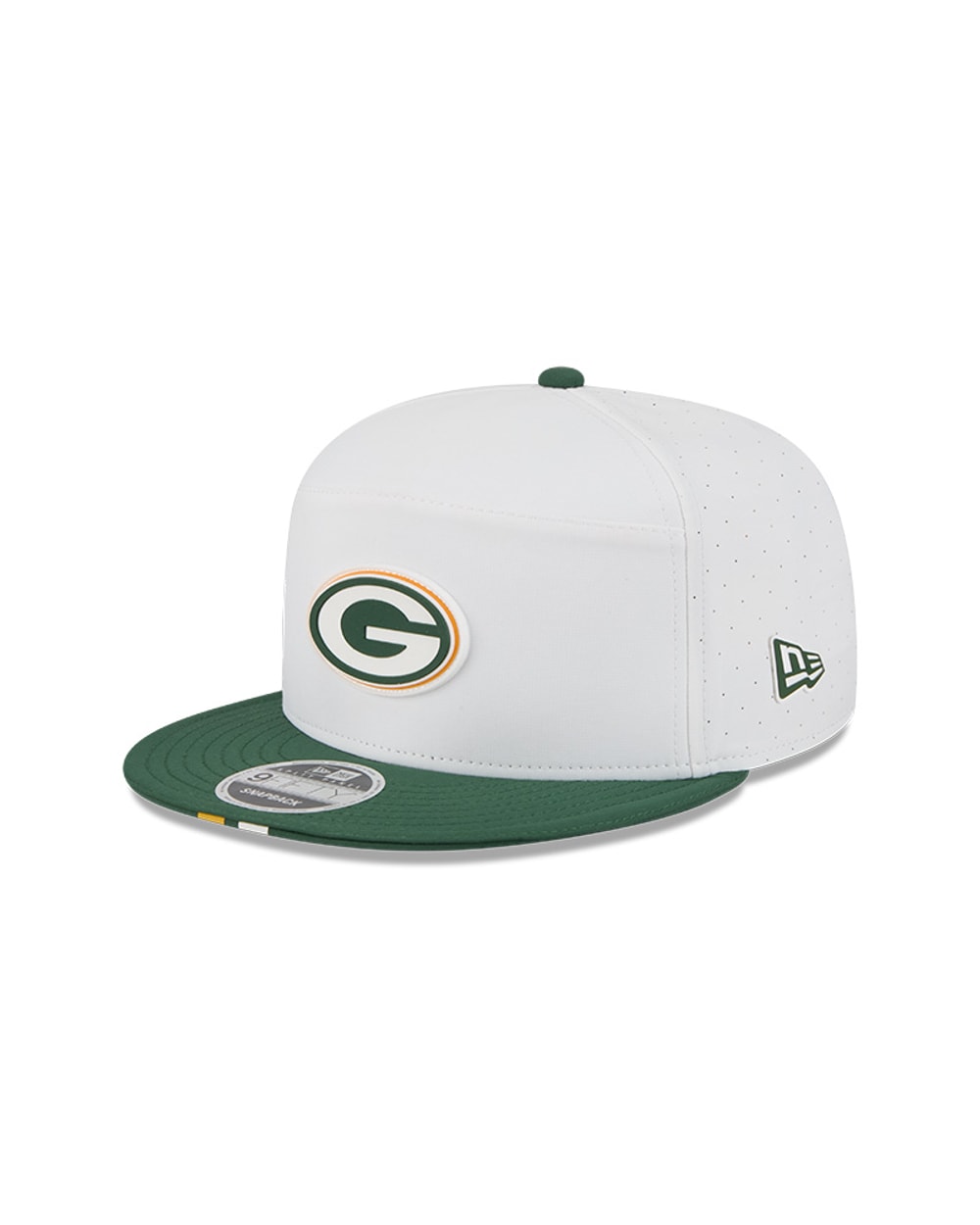 New Era Green Bay Packers 2025 Training Split Panel 9FIFTY Snapback Hat
