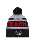 New Era Houston Texans Cuffed Knit Hat with Pom