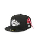 New Era Kansas City Chiefs Alpha Industries Black 59FIFTY Fitted Hat