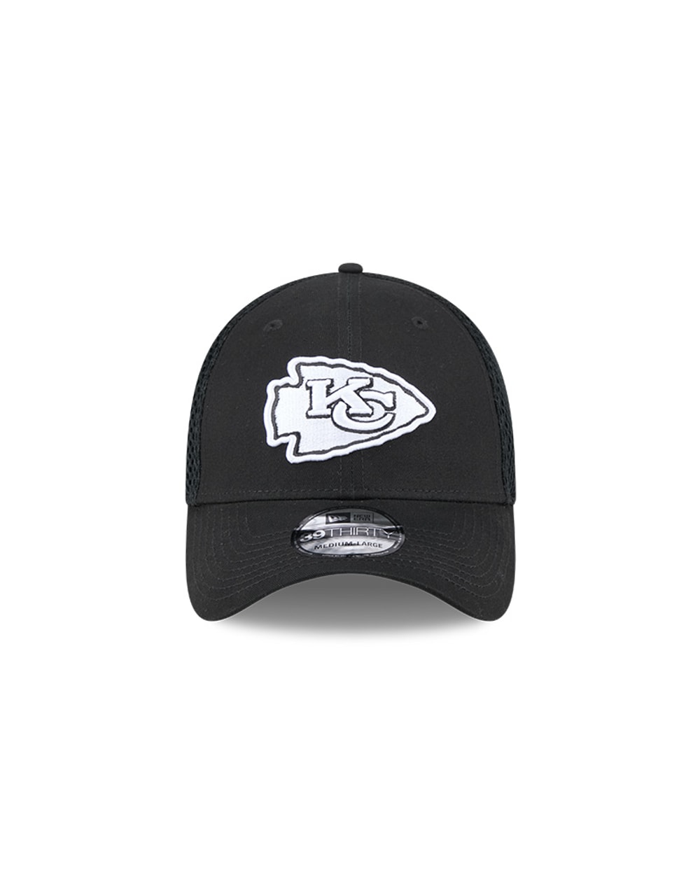 New Era Kansas City Chiefs Black Main Neo 39THIRTY Flex Hat