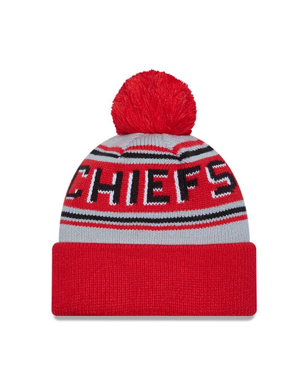New Era Kansas City Chiefs Cuffed Knit Hat with Pom