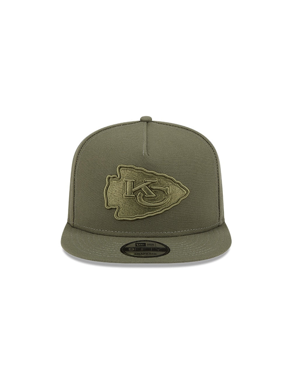 New Era Kansas City Chiefs Olive Color Pack A-Frame 9FIFTY Snapback Hat
