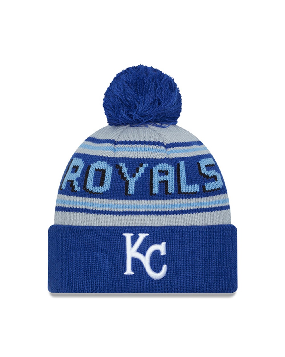 New Era Kansas City Royals Cuffed Knit Hat with Pom