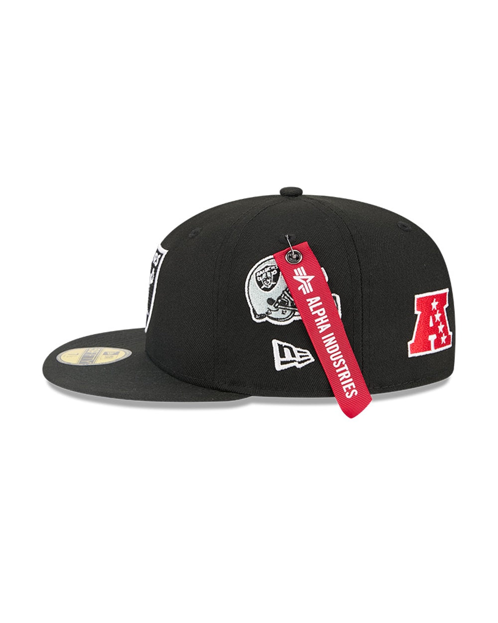 New Era Las Vegas Raiders Alpha Industries Black 59FIFTY Fitted Hat