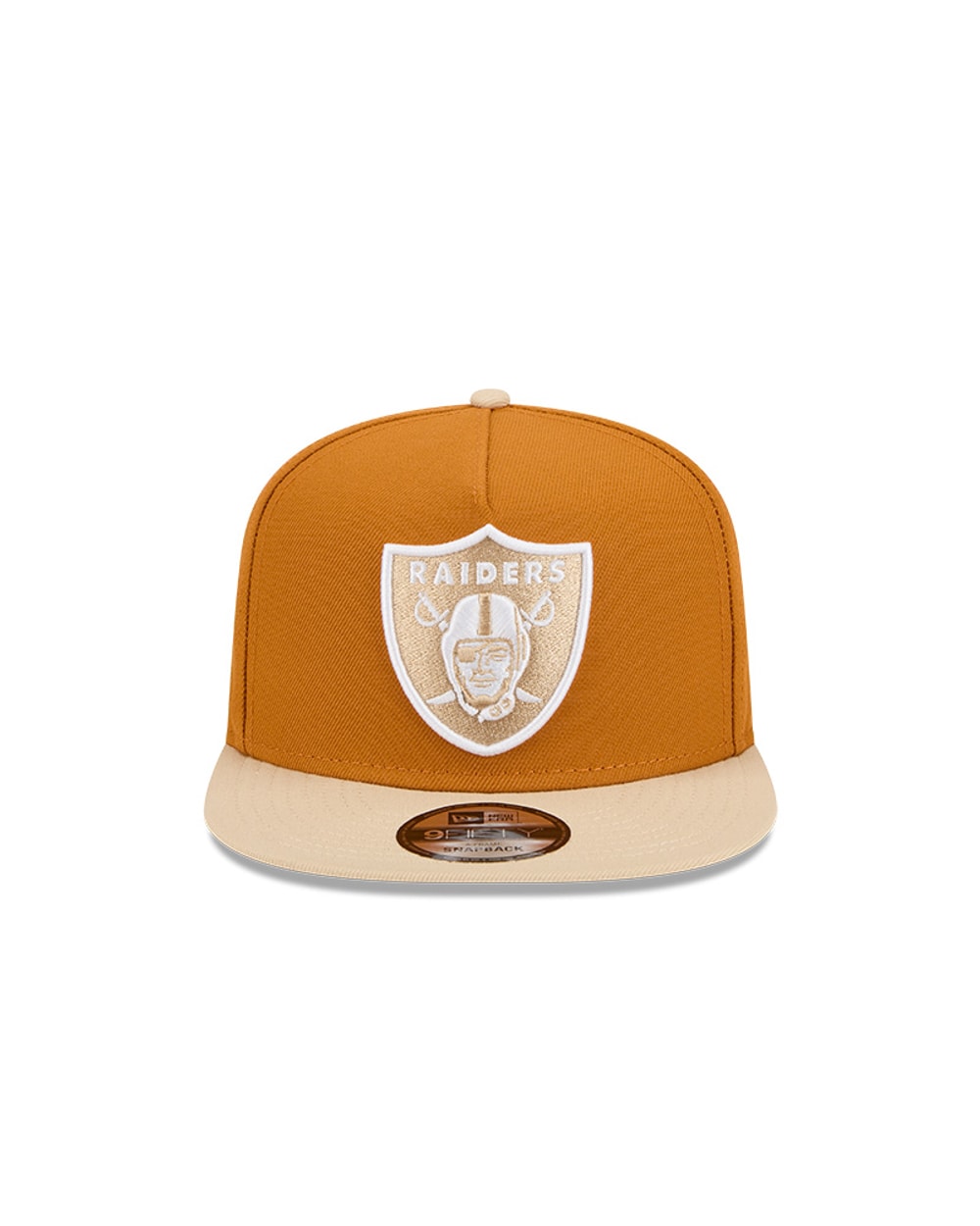 New Era Las Vegas Raiders Brown/Khaki Color Pack A-Frame 9FIFTY Snapback Hat