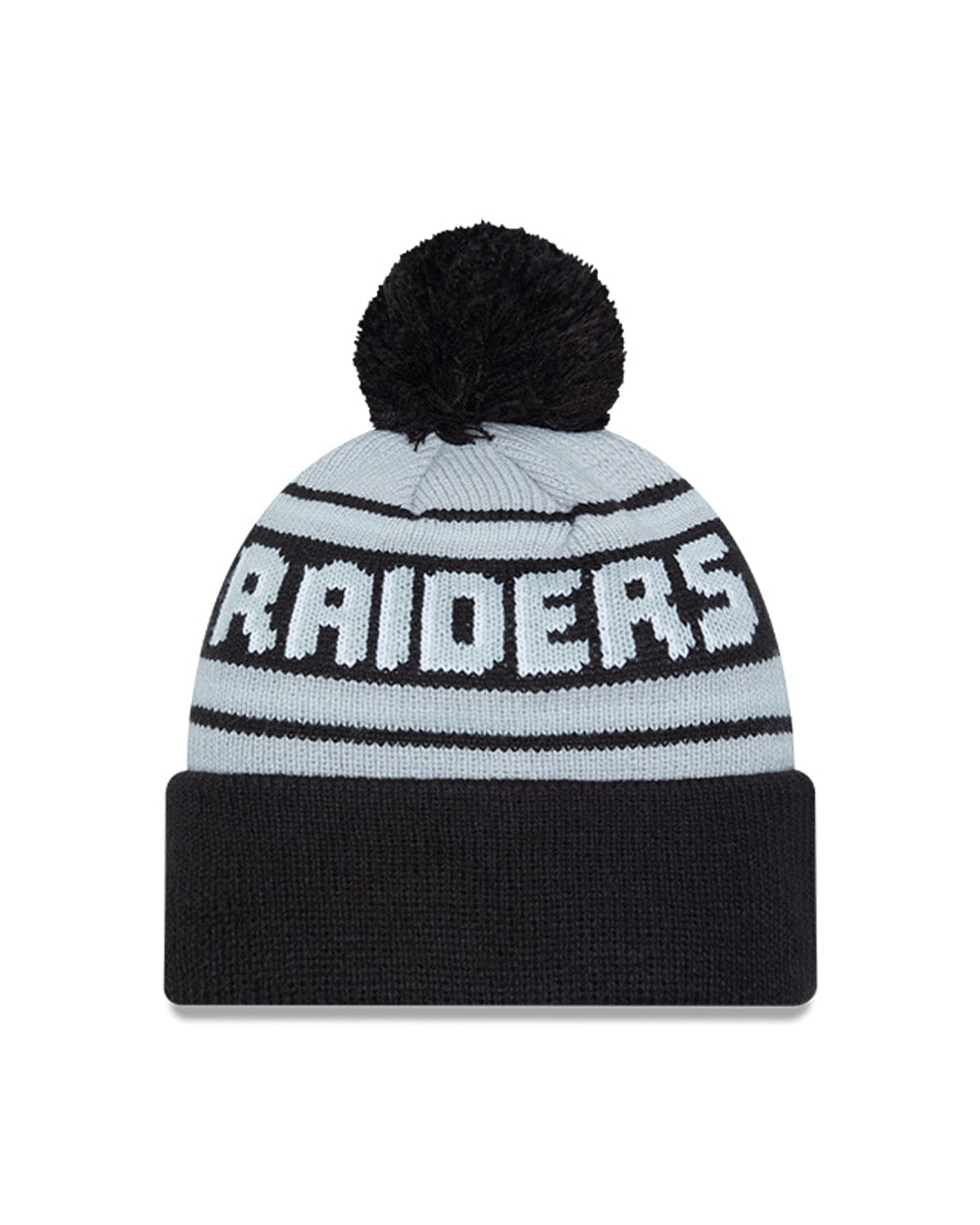 New Era Las Vegas Raiders Cuffed Knit Hat with Pom