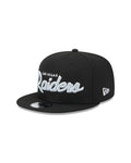 New Era Las Vegas Raiders Main Script 9FIFTY Snapback Hat