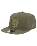 New Era Las Vegas Raiders Olive Color Pack A-Frame 9FIFTY Snapback Hat