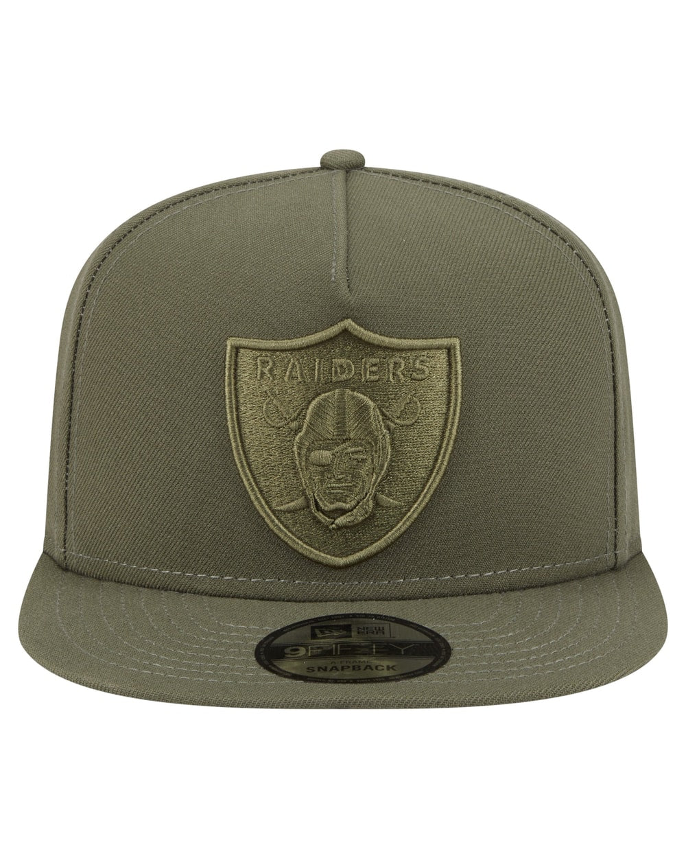 New Era Las Vegas Raiders Olive Color Pack A-Frame 9FIFTY Snapback Hat